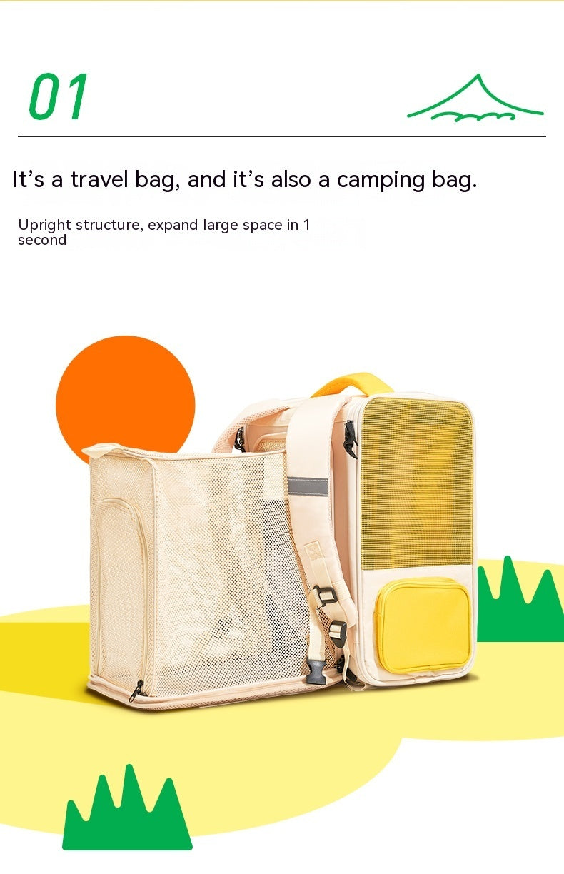 Pet Cat Bag Portable Backpack Foldable For small family members Travel Nest