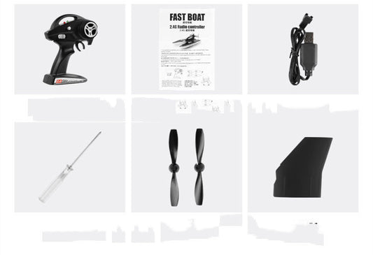 RC High Speed 2.4G Electric Boat Remote Controlled Speed Boat Children's Toy