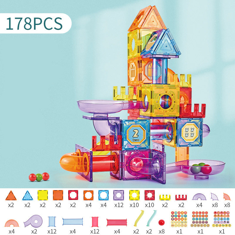 Magnetic Piece Building Block Set Diy Toy Baby Magnet Boy And Girl Puzzle Assembling