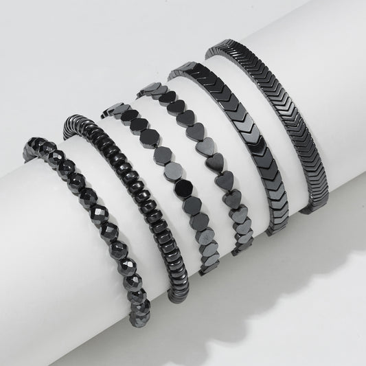 Hematite Hand-woven Adjustable Bracelet