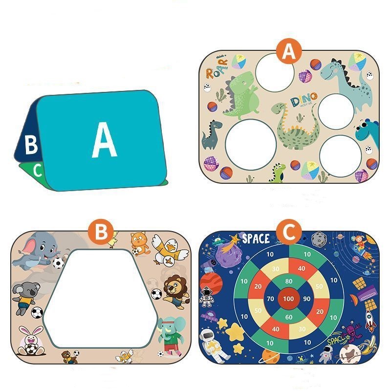 3-in-1 Throwing Sandbag Board Sticky Ball (as shown) garden party game