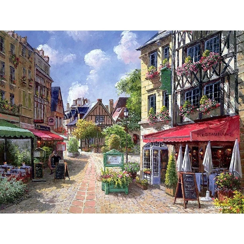 Paint by Numbers - Idyllic Village Restaurant