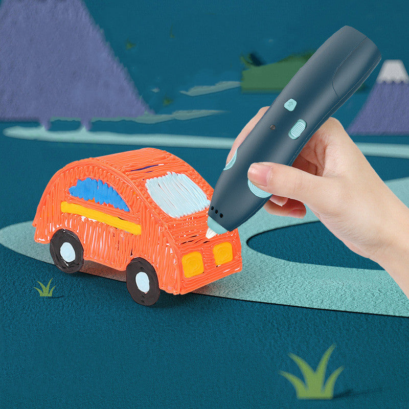 3D Printing Pen With 3 PCL Filament Low Temperature DIY Painting Graffiti Kids Drawing Pen for Children Painting