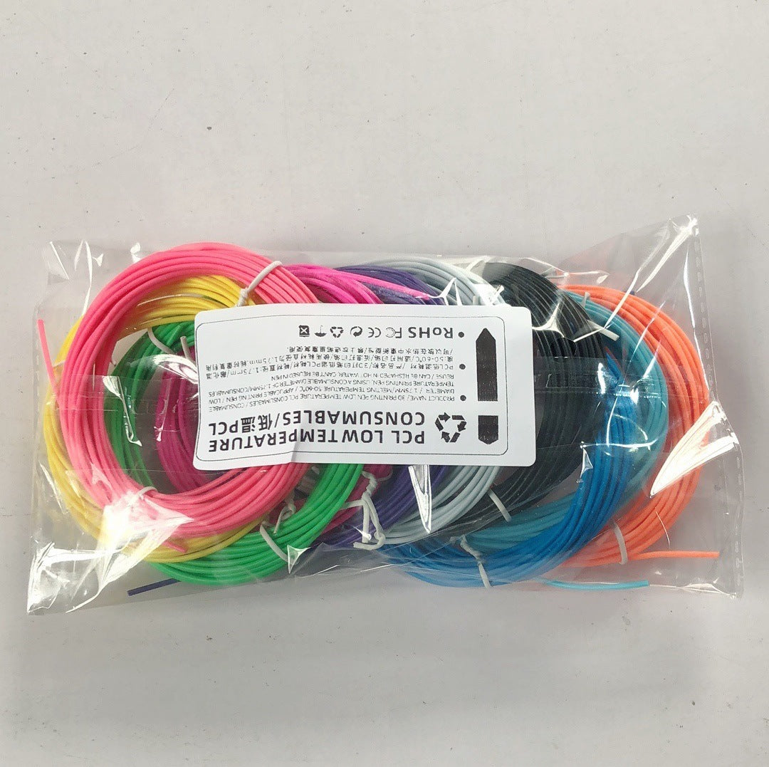 3D Printing Pen With 3 PCL Filament Low Temperature DIY Painting Graffiti Kids Drawing Pen for Children Painting