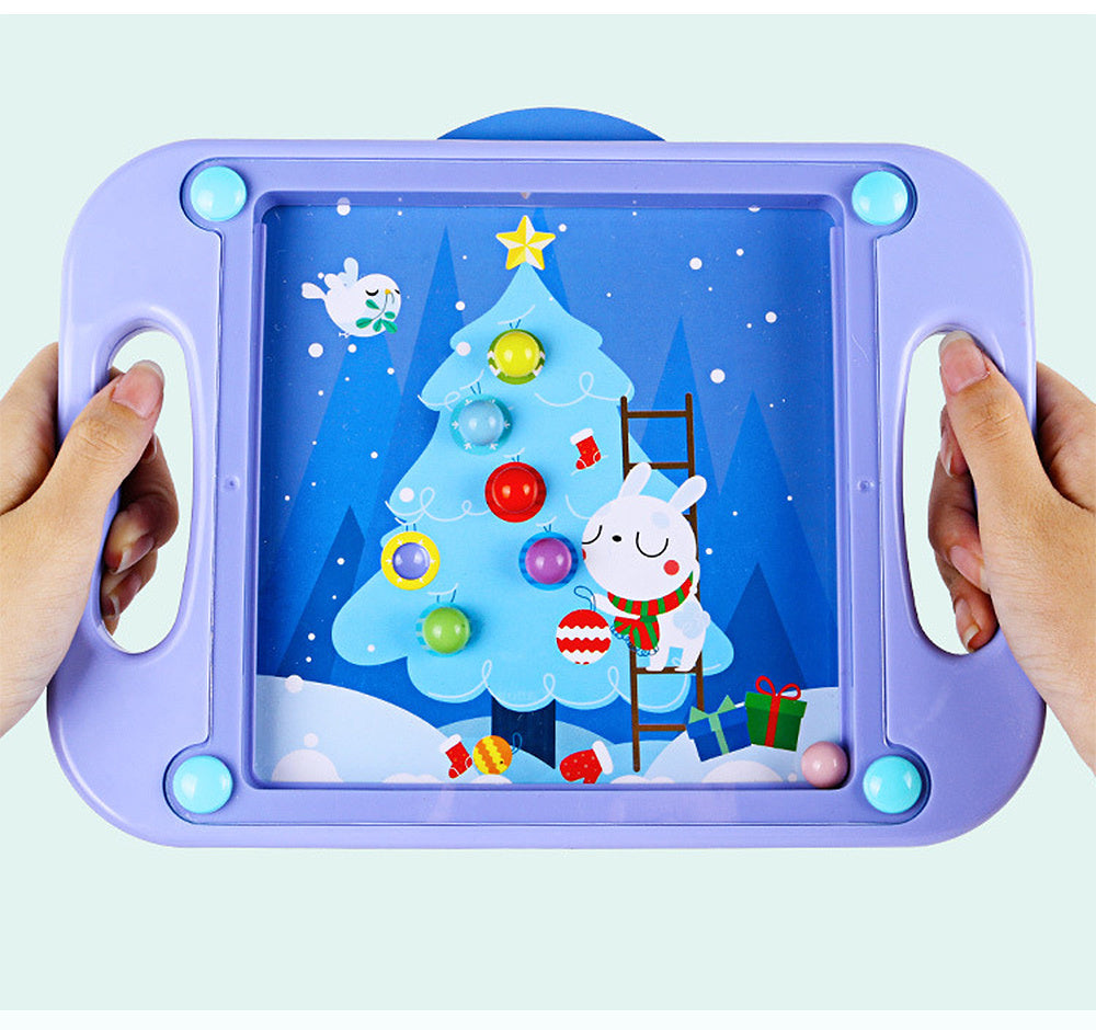 Children's balance green / purple panel with 10 cards