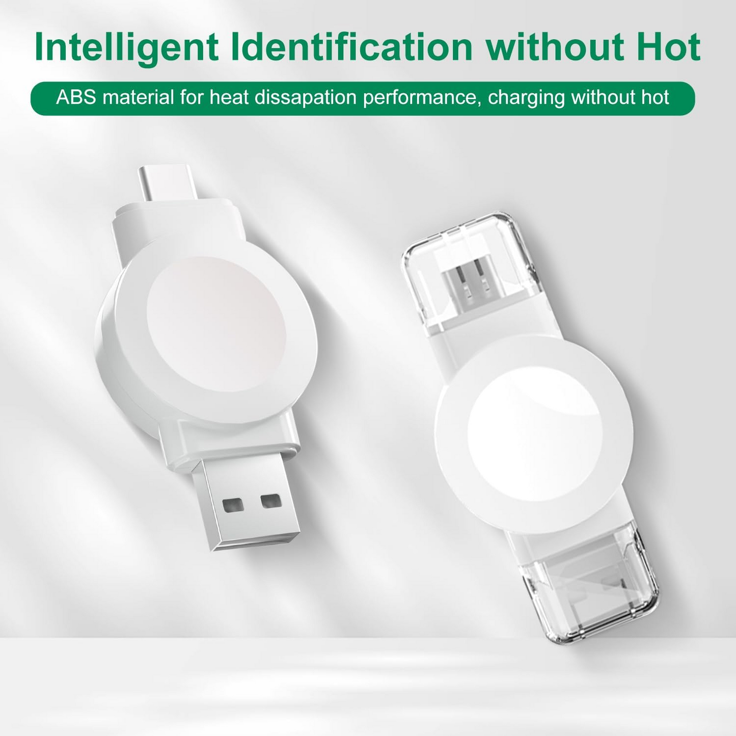 1 Pack Smart Watch Wireless Charger, Portable Magnetic Cordless Travel Charger Suitable For IWatch