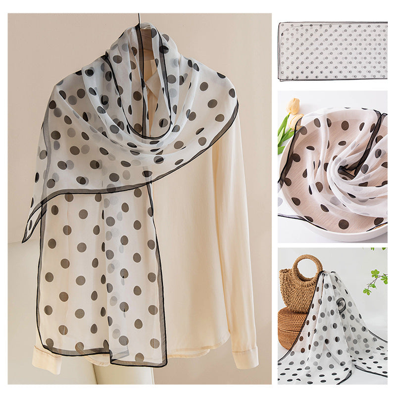 Silk Scarf Women's Mulberry Silk Printed Scarf