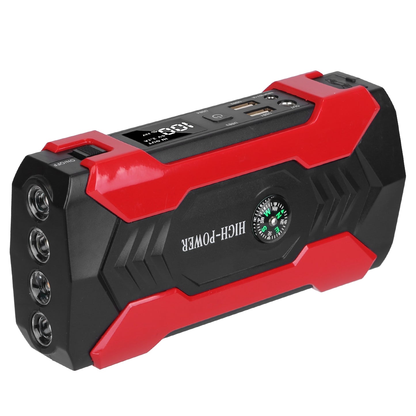 Car Jump Starter, Portable Power bank, LED Flashlight