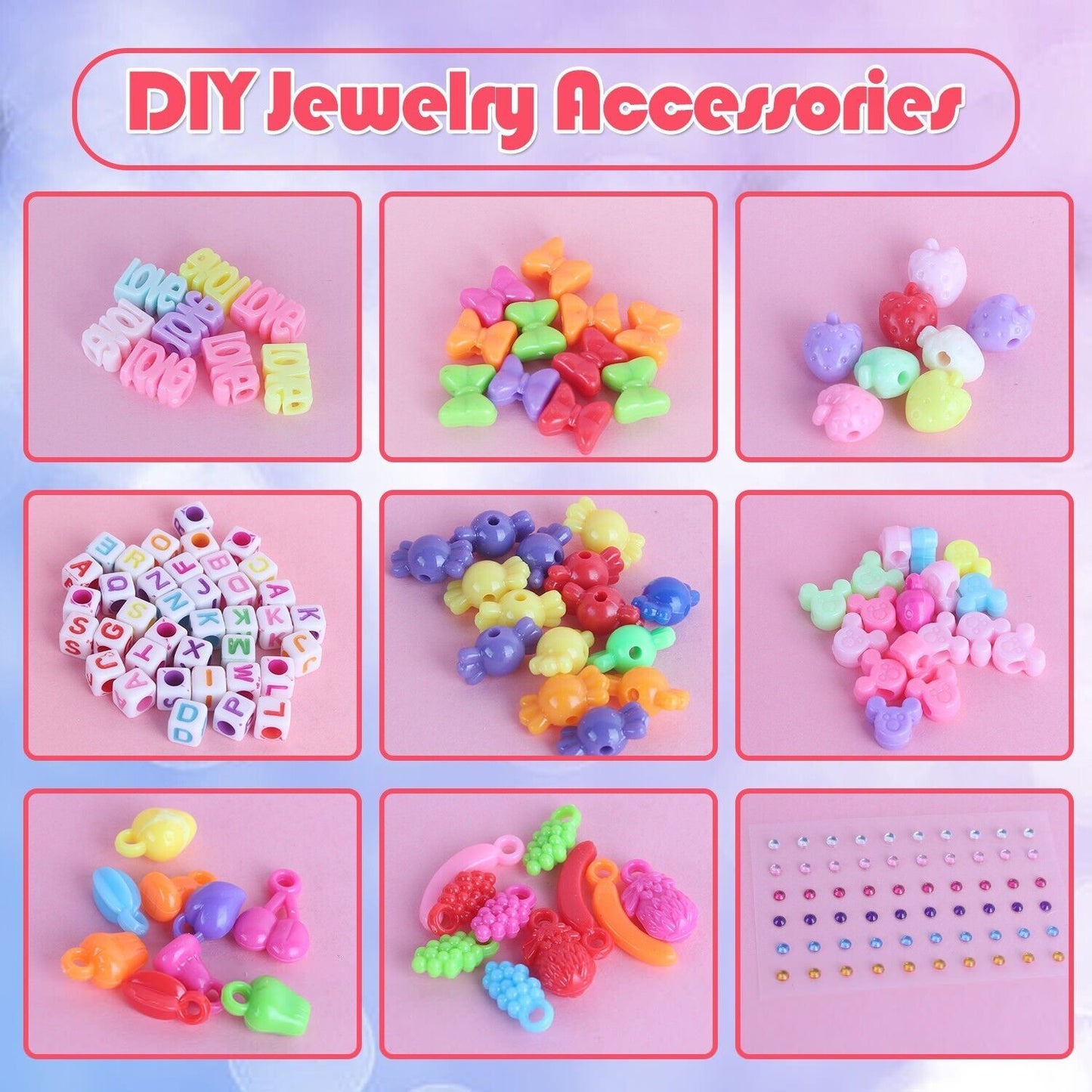 Children's Bracelet Making Kit, Beaded Rope DIY, Children's Hand Knitting Beading Games, Craft Rope Making Tools, Children's Game Activity Sets .Logistics Is Randomly Sent By UPS,USPS,FEDEX.
