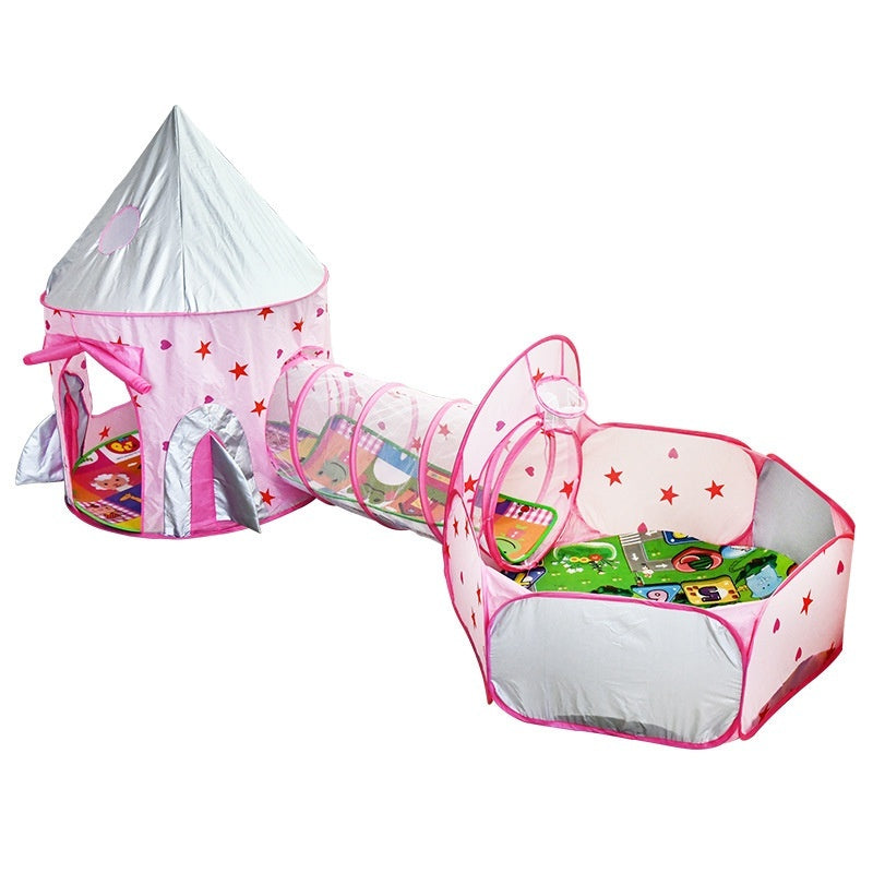 Kid’s Tunnel & Tent Playhouse Hideout Game for 2-3 year olds