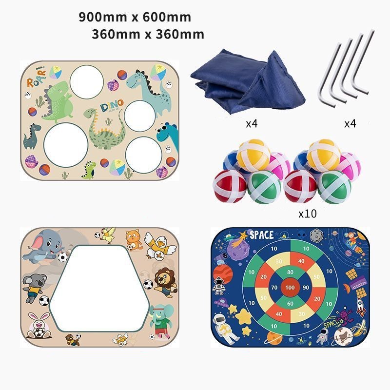 3-in-1 Throwing Sandbag Board Sticky Ball (as shown) garden party game