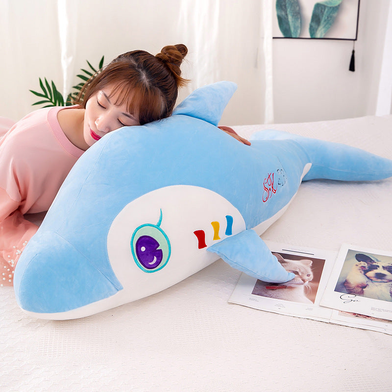 Adorable dolphin doll marine animal baby dolphin pillow
