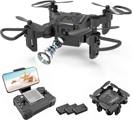 RC Mini Drone DE 4DRC V2 Selfie WIFI FPV With HD Camera Foldable Arm RC Quadcopter Toy (N.B. check local laws & seek permission wherever required)