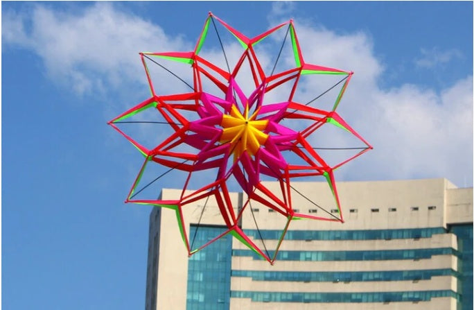 Assemble Lotus Kite (150cm diameter)