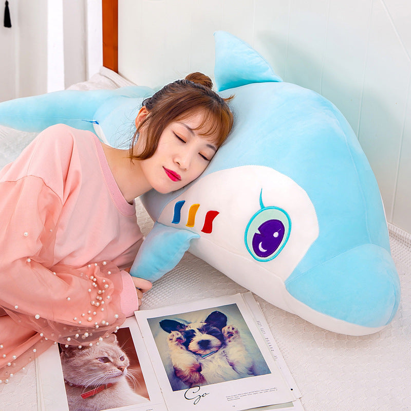 Adorable dolphin doll marine animal baby dolphin pillow