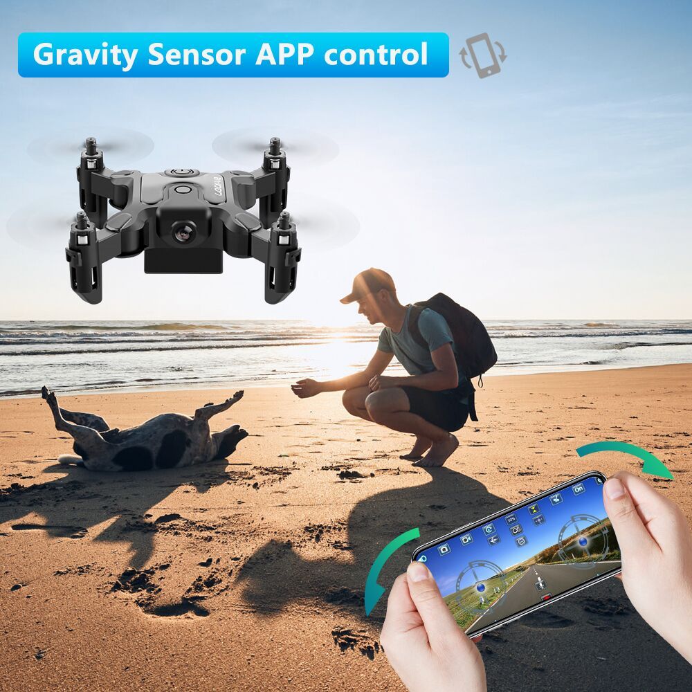RC Mini Drone DE 4DRC V2 Selfie WIFI FPV With HD Camera Foldable Arm RC Quadcopter Toy (N.B. check local laws & seek permission wherever required)