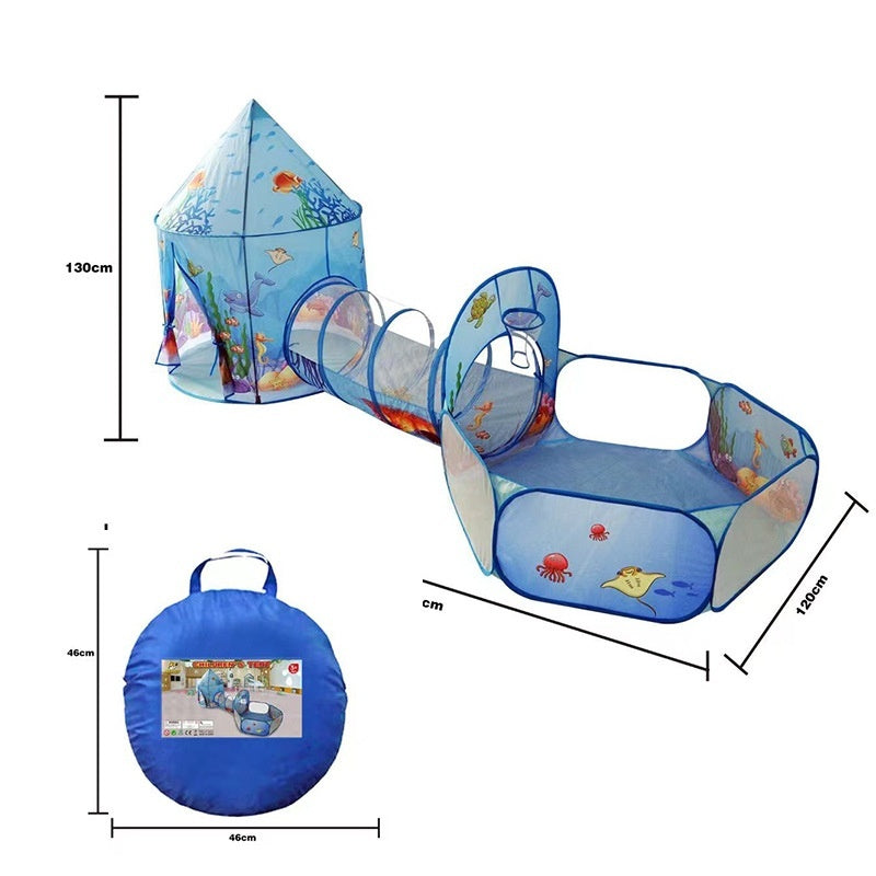 Kid’s Tunnel & Tent Playhouse Hideout Game for 2-3 year olds