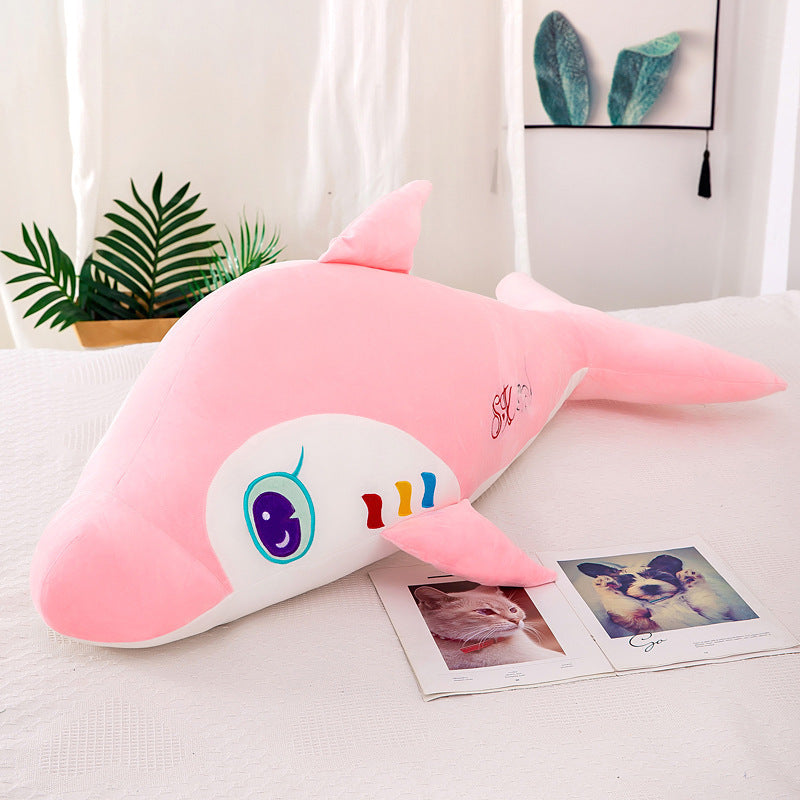 Adorable dolphin doll marine animal baby dolphin pillow
