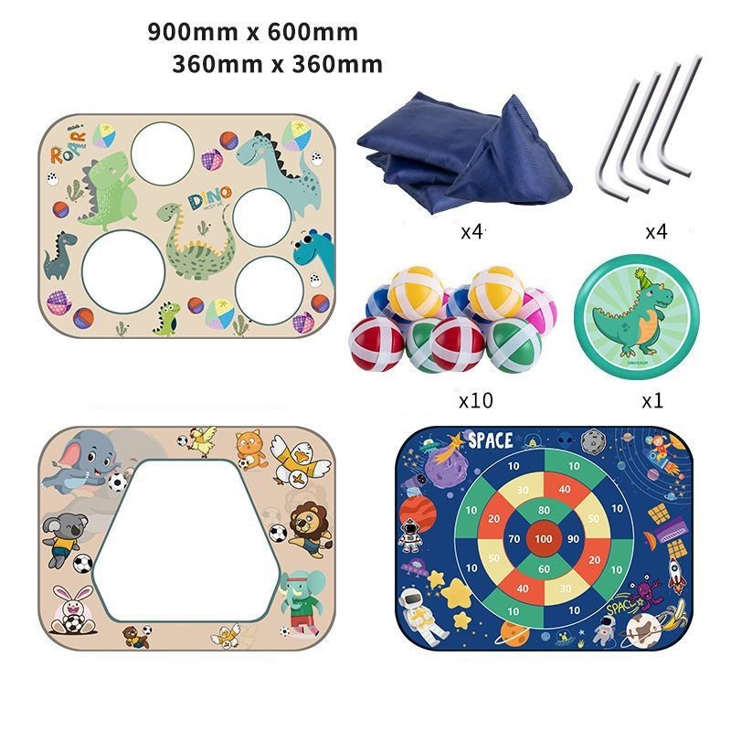 3-in-1 Throwing Sandbag Board Sticky Ball (as shown) garden party game