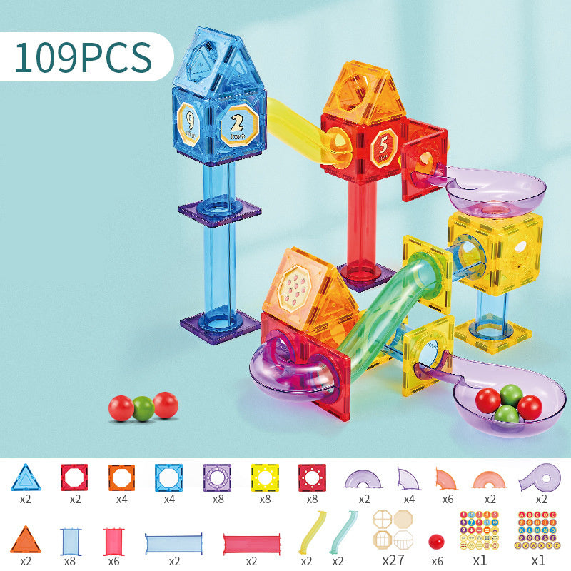 Magnetic Piece Building Block Set Diy Toy Baby Magnet Boy And Girl Puzzle Assembling